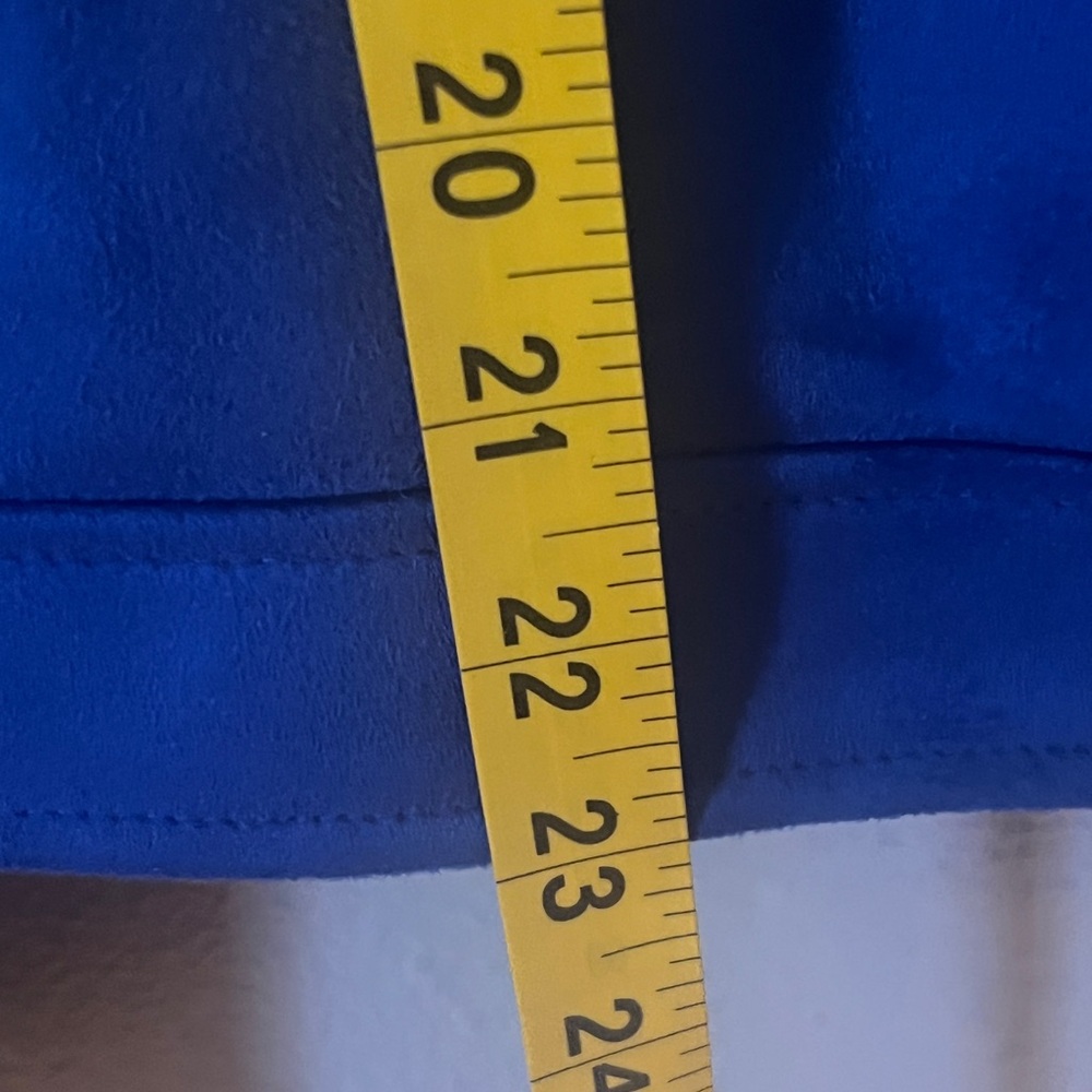 Banana Republic Blue Faux Suede Moto Jacket - Picture 7 of 9